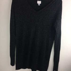 A new day sweater-rainbow glitter